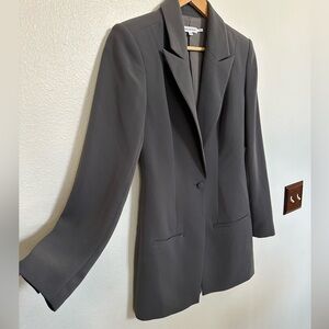 Good American Carbon Grey Fit and Flatter Luxe Blazer